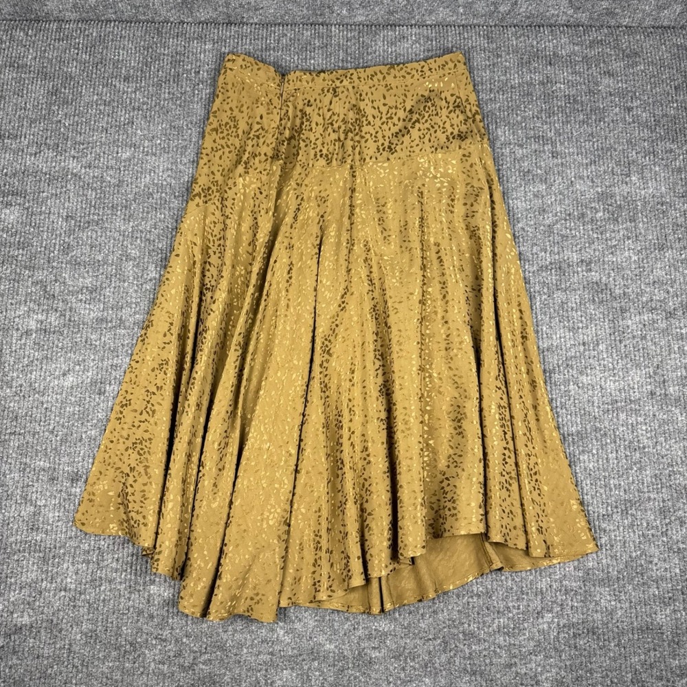 Zara Mustard Gold Midi Skirt